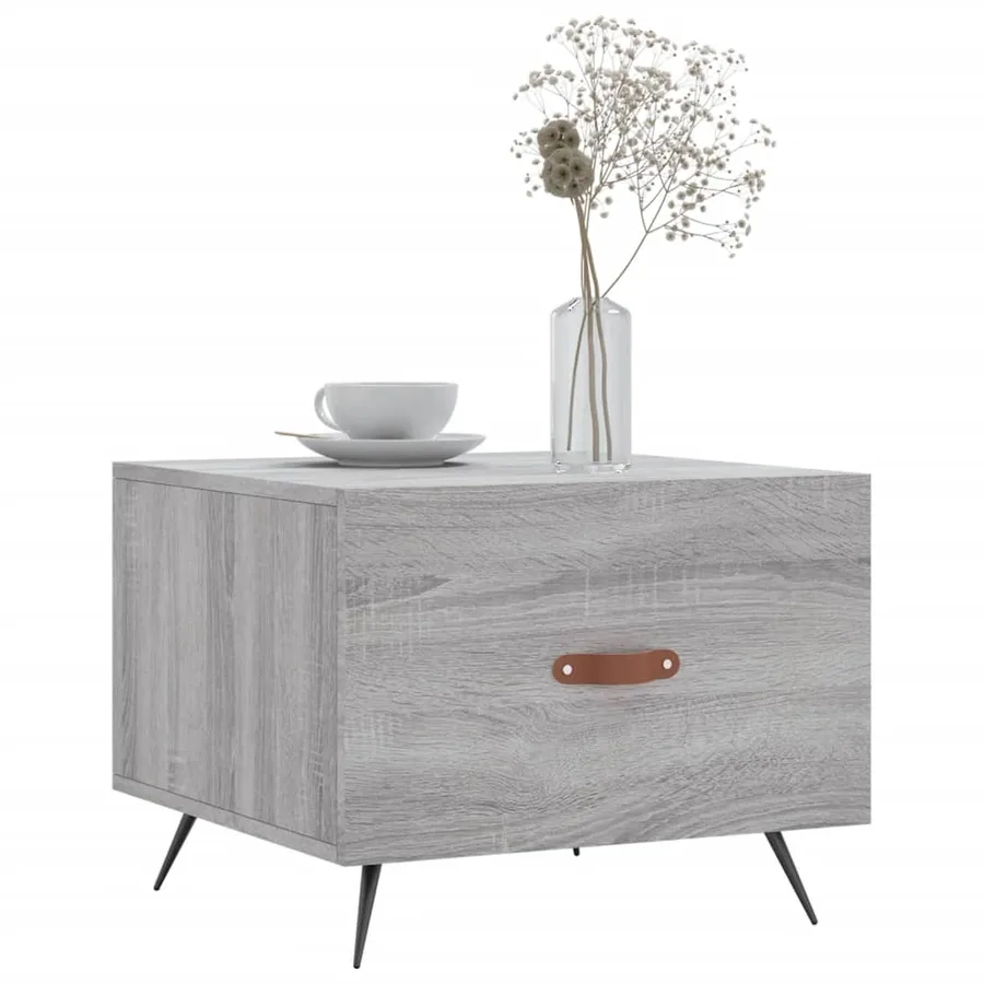 Tables basses 2 pcs sonoma gris 50x50x40 cm bois d'ingénierie - 3