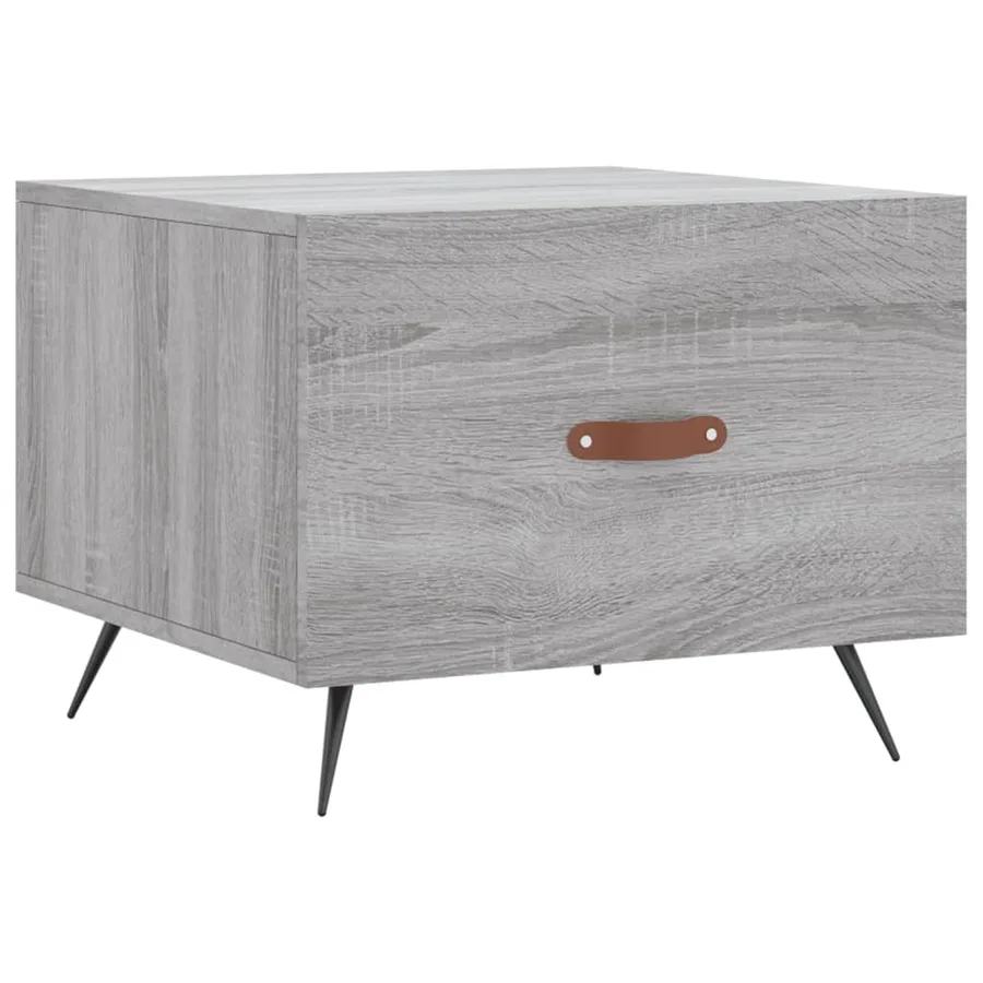 Tables basses 2 pcs sonoma gris 50x50x40 cm bois d'ingénierie - 5