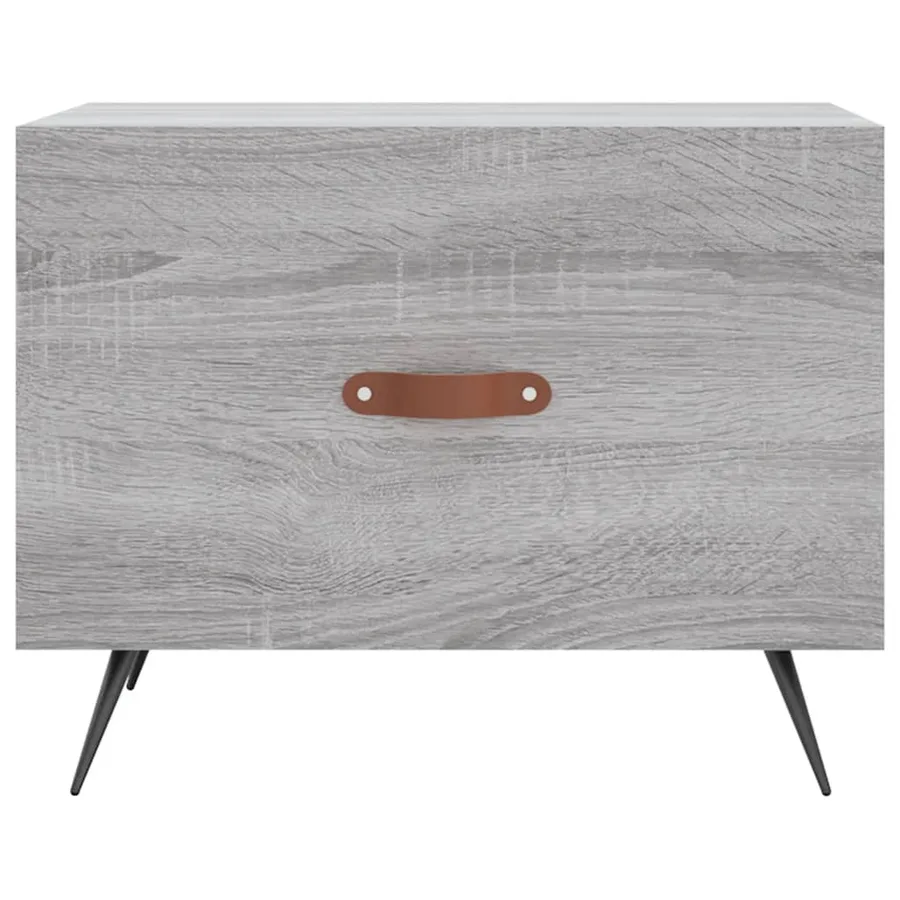 Tables basses 2 pcs sonoma gris 50x50x40 cm bois d'ingénierie - 6