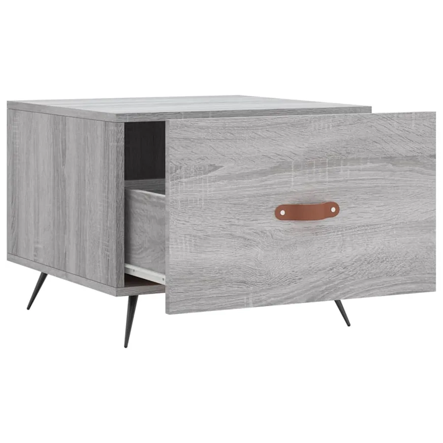 Tables basses 2 pcs sonoma gris 50x50x40 cm bois d'ingénierie - 7
