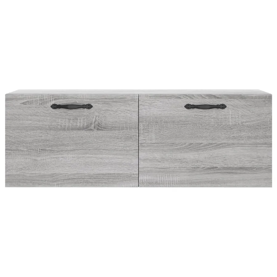 Armoire murale sonoma gris 100x36,5x35 cm bois d'ingénierie - 3