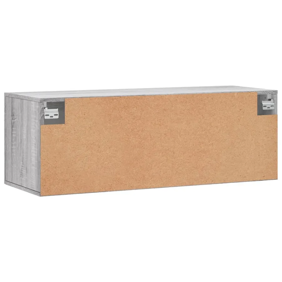Armoire murale sonoma gris 100x36,5x35 cm bois d'ingénierie - 5