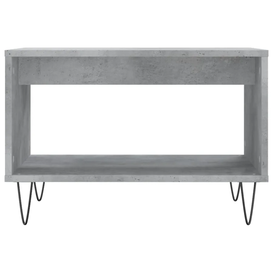 Table basse gris béton 60x50x40 cm bois d'ingénierie - 4