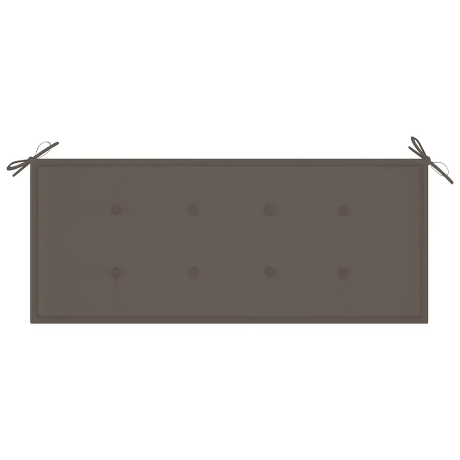 Banc de jardin avec coussin 120 cm Bambou - 6