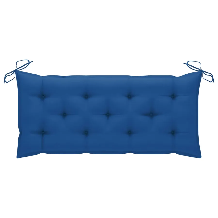 Banc de jardin avec coussin 120 cm Bambou - 8