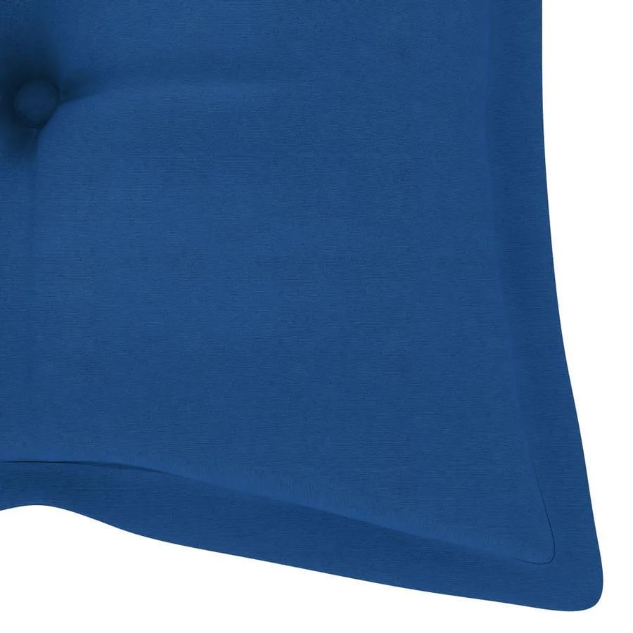 Banc de jardin avec coussin 120 cm Bambou - 9