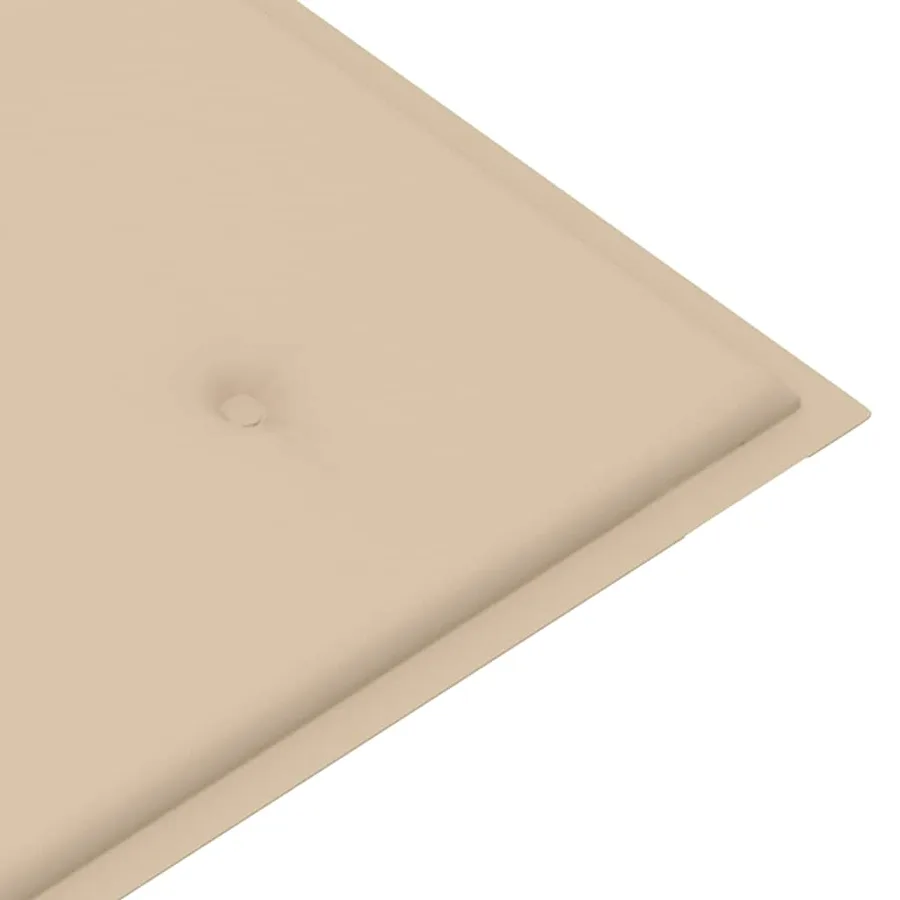 Banc de jardin pliable avec coussin 118 cm Bambou - 7