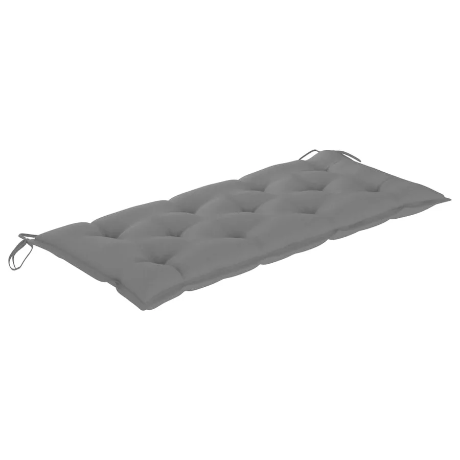 Banc de jardin pliable avec coussin 118 cm Bambou - 5
