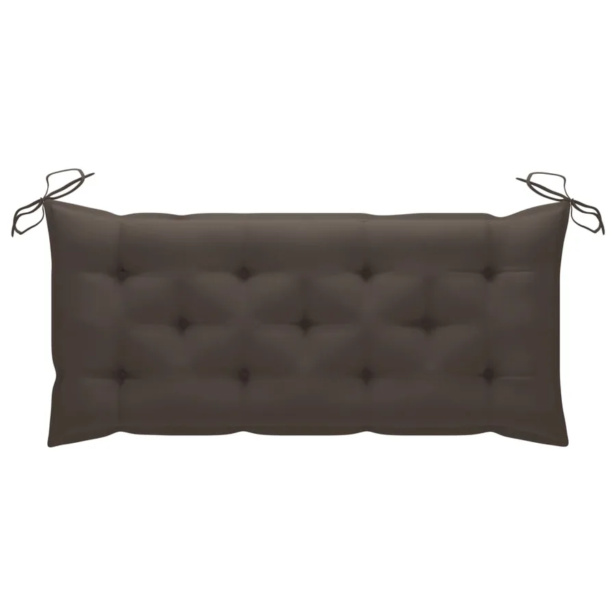 Banc de jardin avec coussin 120 cm Bambou - 8