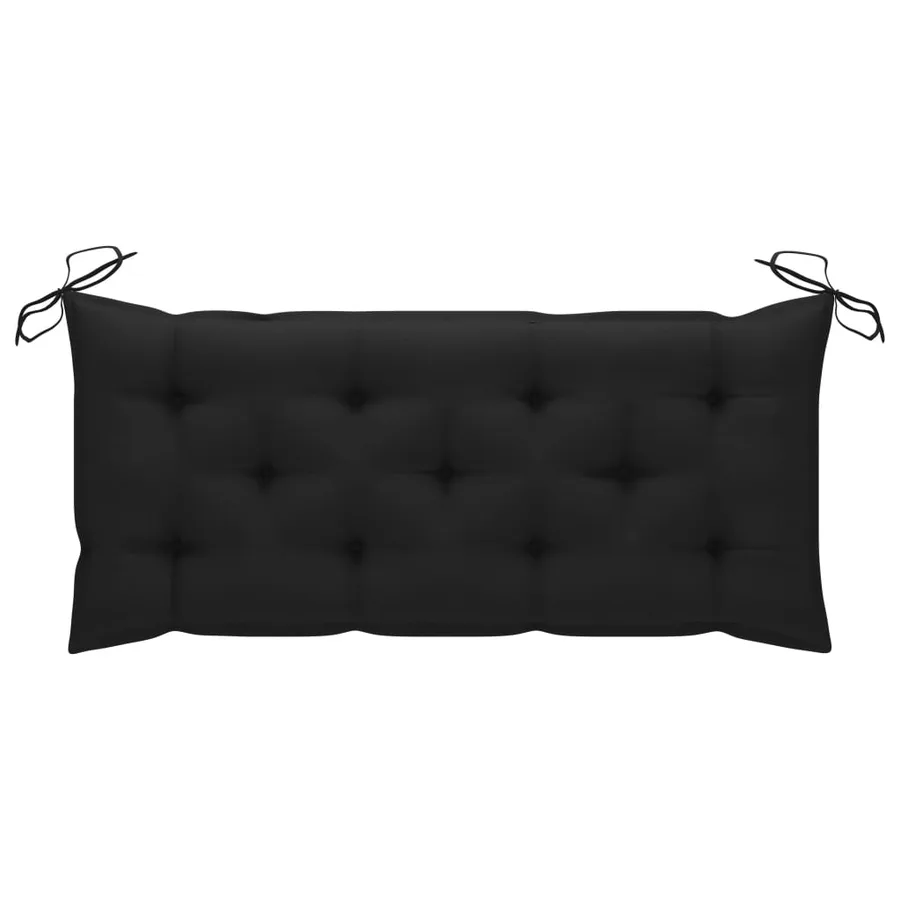 Banc de jardin pliable avec coussin 118 cm Bambou - 7