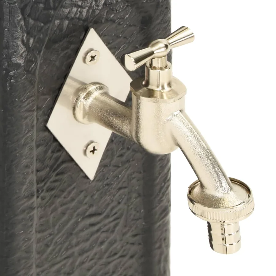 Réservoir de jardin avec robinet Anthracite Aspect de pierre - 5
