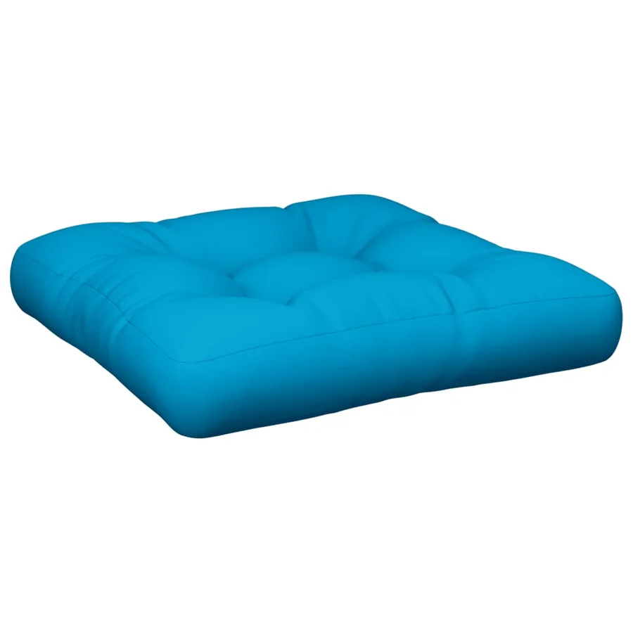 Coussins de palette lot de 2 bleu tissu - 4