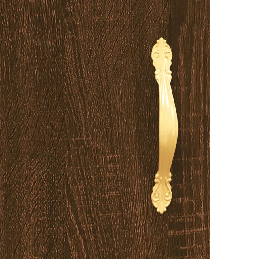 Buffet haut Chêne marron 69,5x34x180 cm Bois d'ingénierie - 9