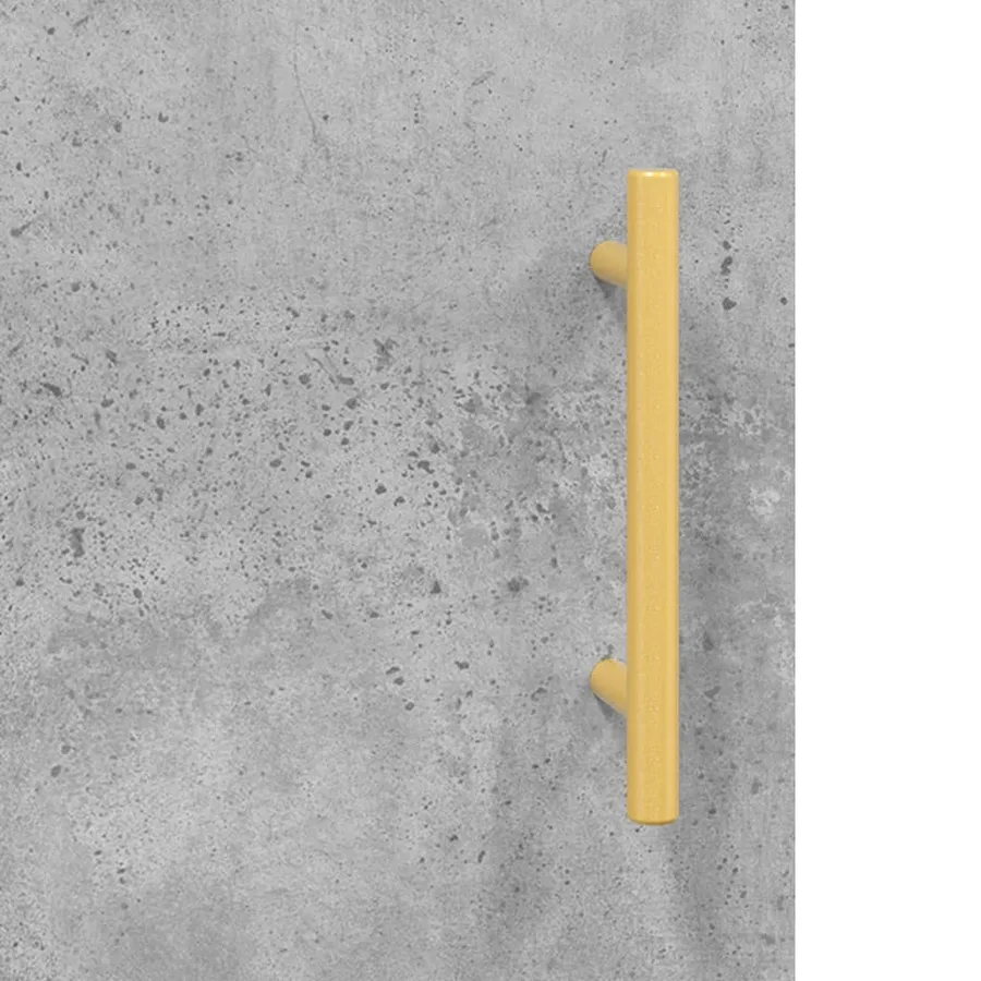 Buffet haut Gris béton 69,5x34x180 cm Bois d'ingénierie - 9
