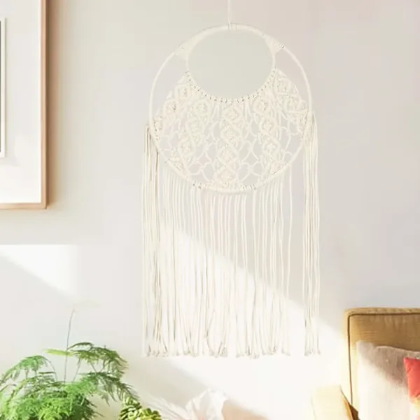 Cintre mural en macramé 40x80 cm Coton