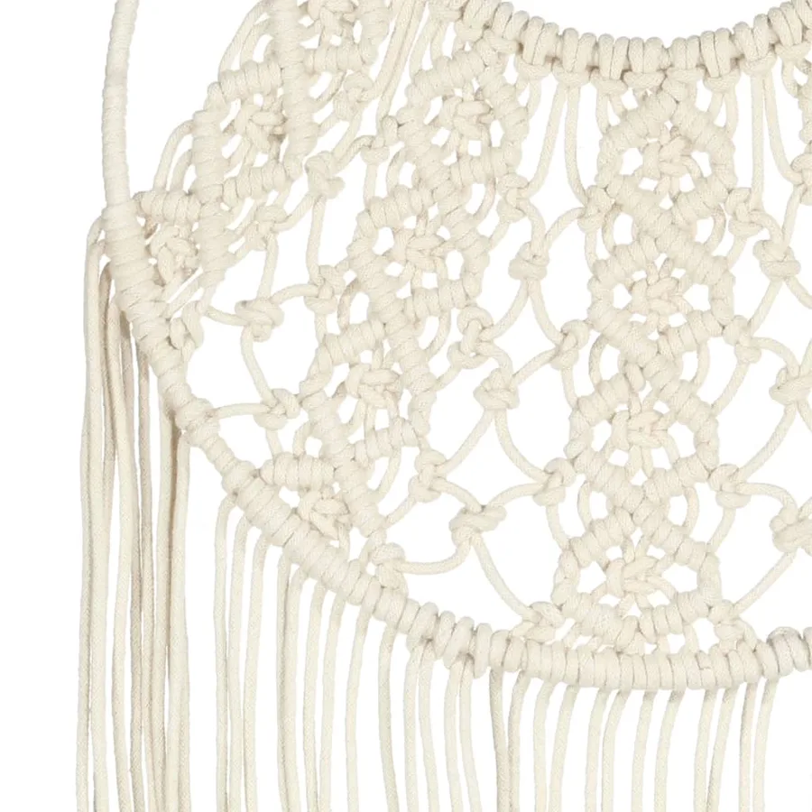Cintre mural en macramé 40x80 cm Coton - 4