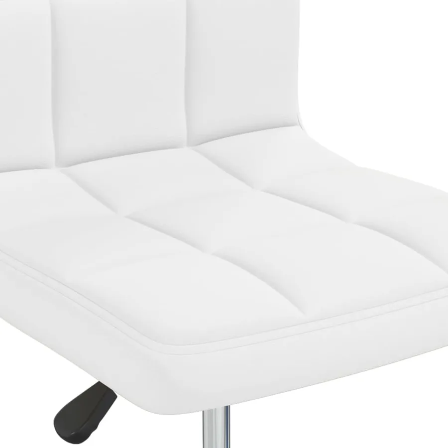 Chaises à manger lot de 2 blanc similicuir - 8