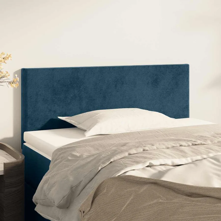 Tête de lit Bleu foncé 80x5x78/88 cm Velours