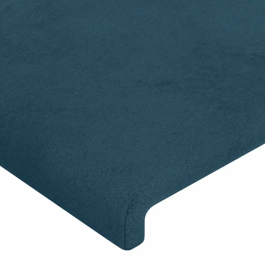 Tête de lit Bleu foncé 80x5x78/88 cm Velours - 4