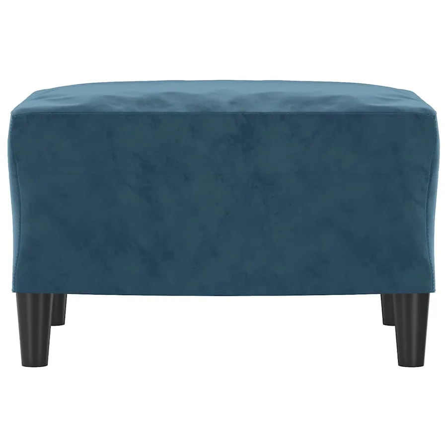 Repose-pied Bleu 60x50x41 cm Velours - 3