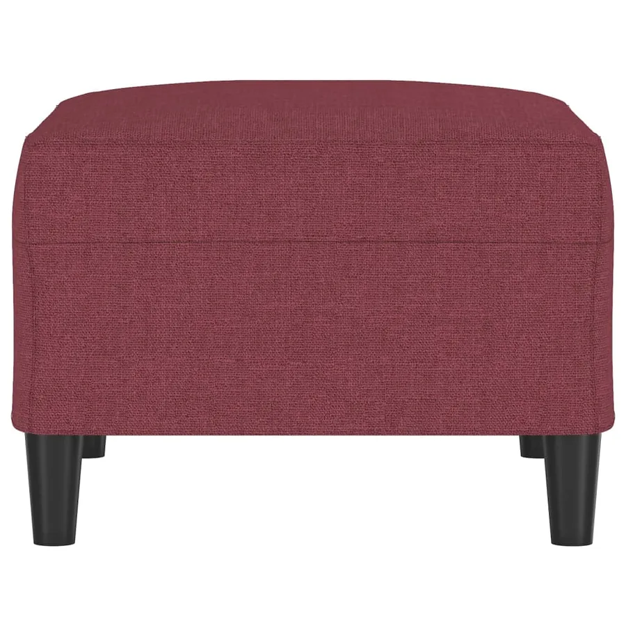 Repose-pied Rouge bordeaux 70x55x41 cm Tissu - 4