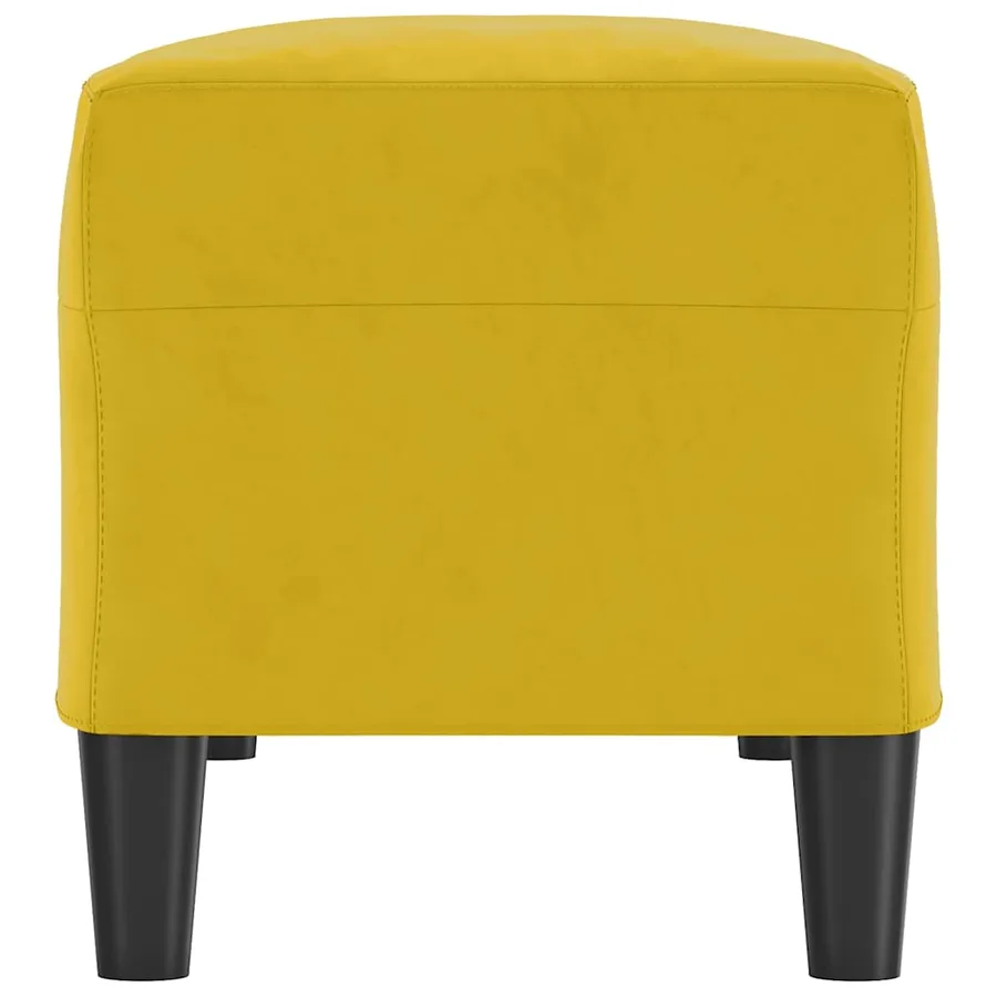 Banc Jaune 100x35x41 cm Velours - 4