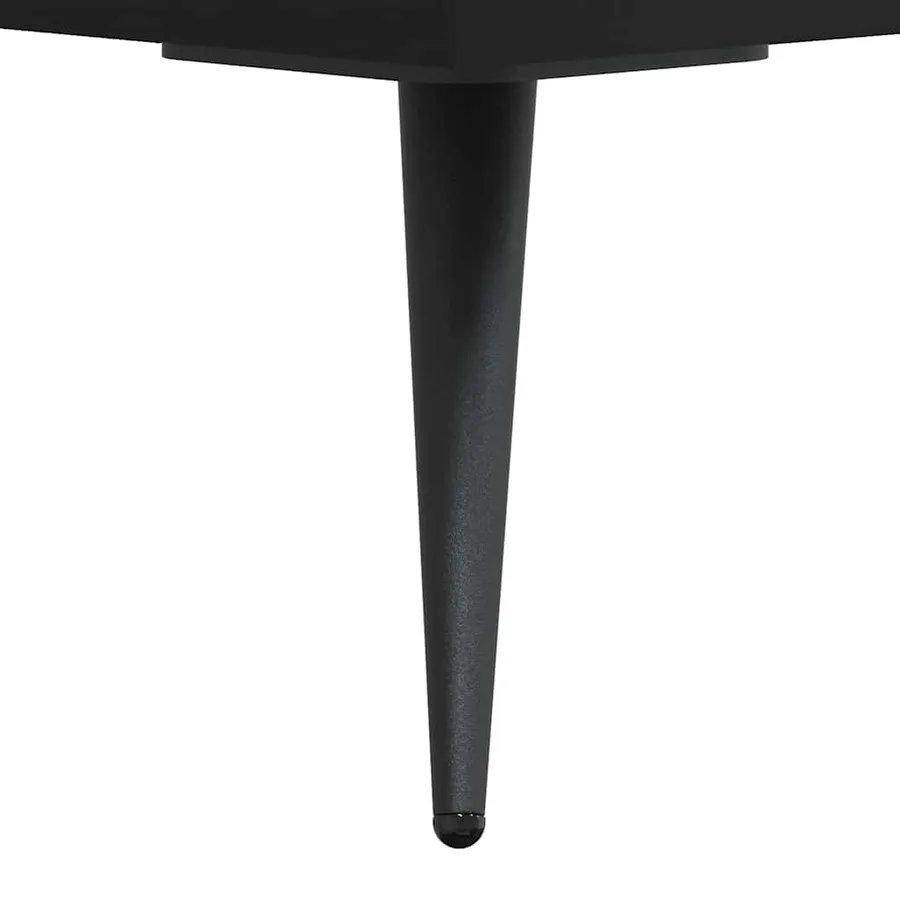 Buffet haut Noir 69,5x34x180 cm Bois d'ingénierie - 11