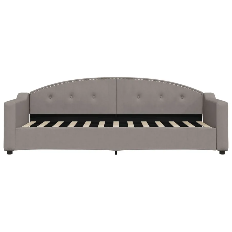 Lit de jour avec gigogne et tiroirs sans matelas taupe 80x200cm - 7