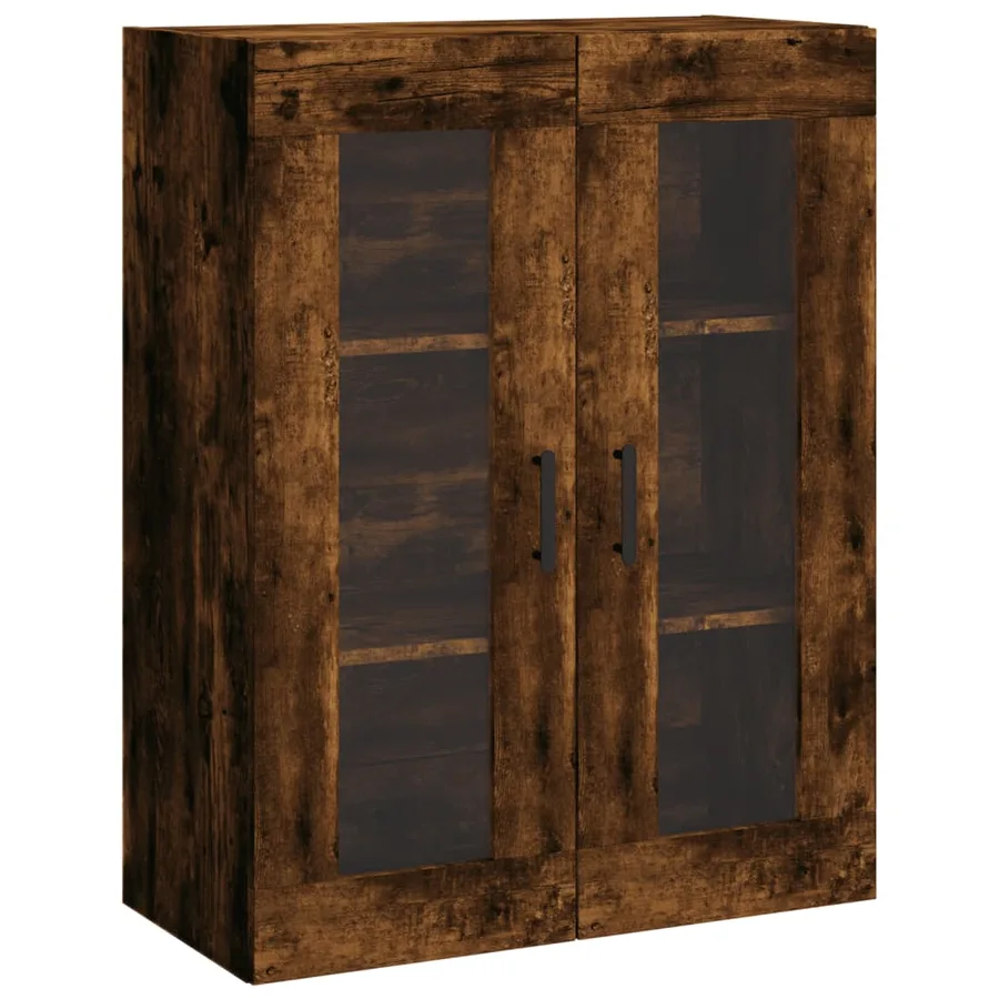 Armoires murales 2 pcs chêne fumé bois d'ingénierie - 5