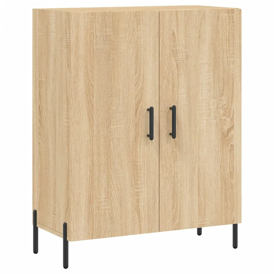 Buffet haut Chêne sonoma 69,5x34x180 cm Bois d'ingénierie - 7