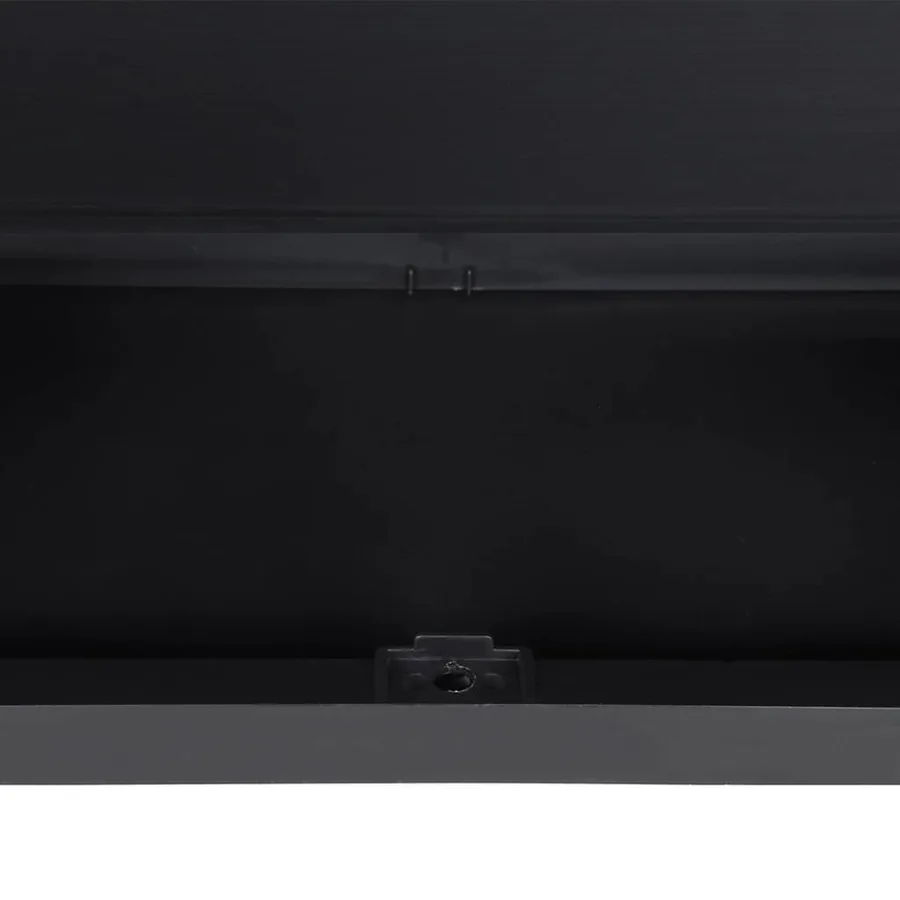Armoire de rangement d'extérieur gris et noir 97x37x165 cm PP - 11