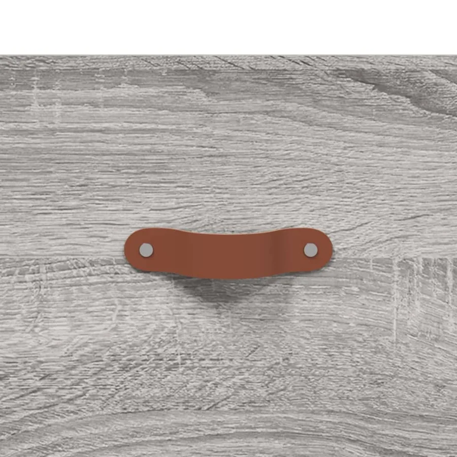 Buffet haut sonoma gris 69,5x31x115 cm bois d'ingénierie - 9