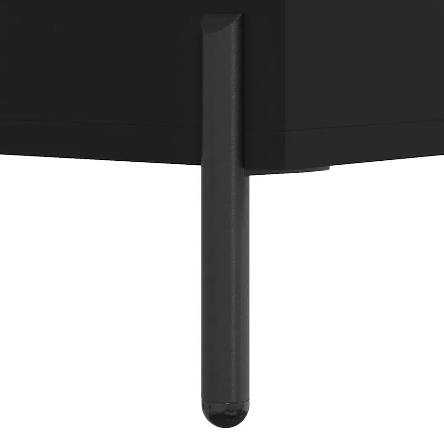 Armoire à chaussures noir 60x35x105 cm bois d'ingénierie - 10