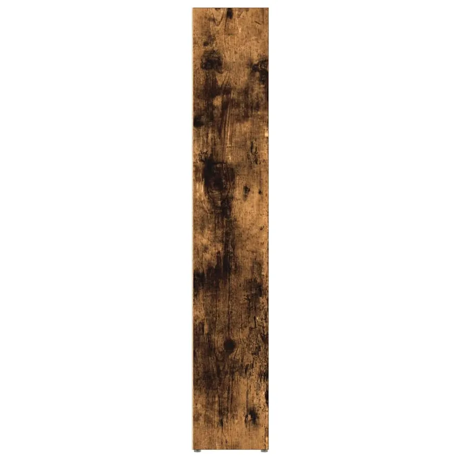 Armoires à CD 2 pcs Chêne fumé 21x16x93,5 cm Bois d'ingénierie - 6