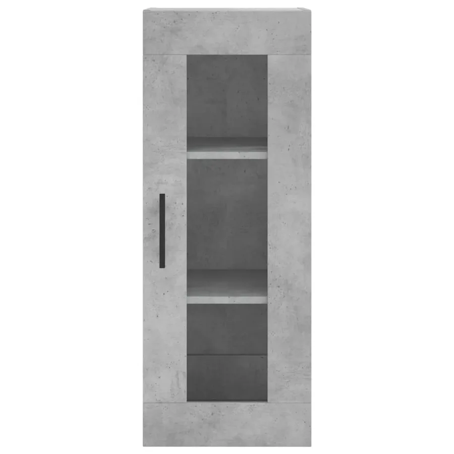 Buffet haut Gris béton 34,5x34x180 cm Bois d'ingénierie - 6