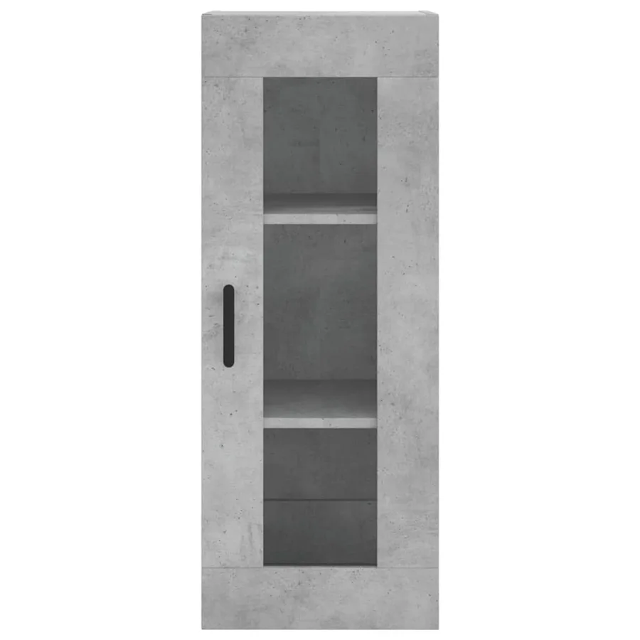 Buffet haut Gris béton 34,5x34x180 cm Bois d'ingénierie - 8