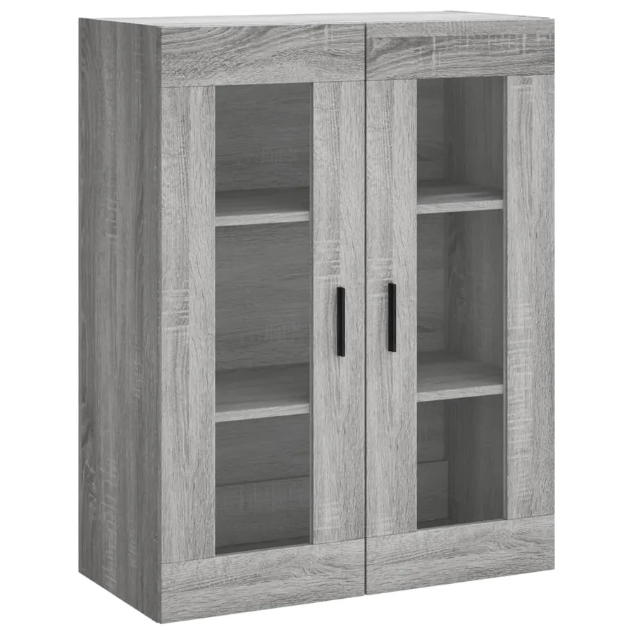 Buffet haut Sonoma gris 69,5x34x180 cm Bois d'ingénierie - 5