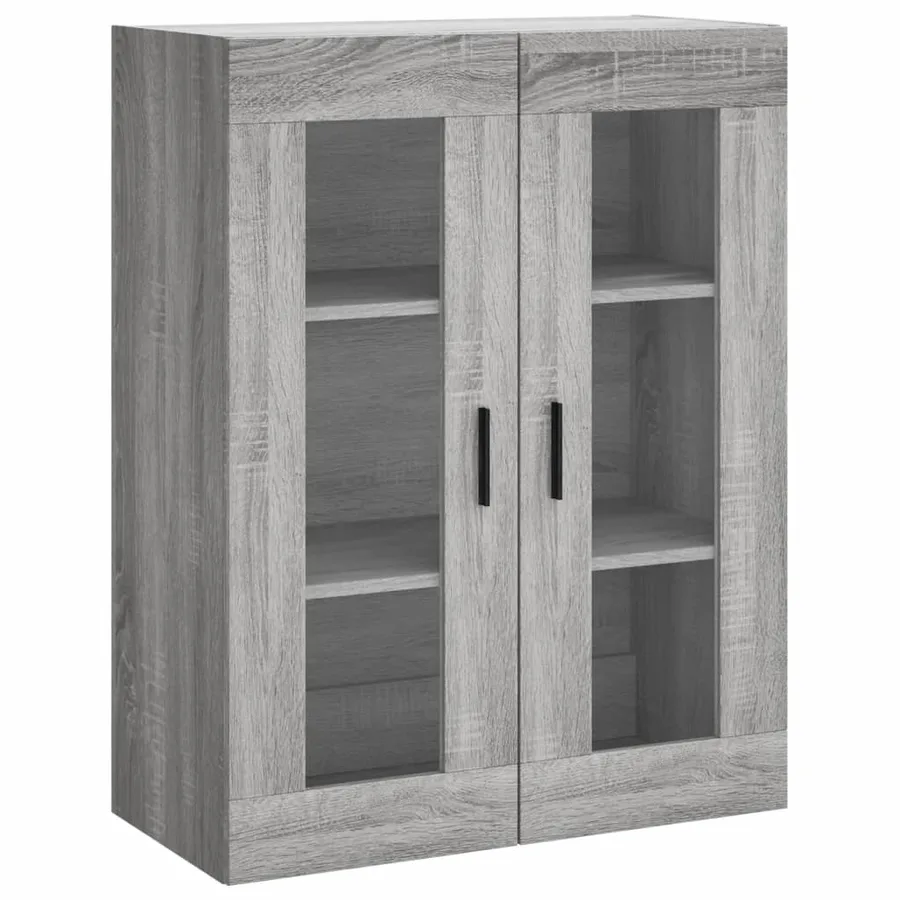 Buffet haut Sonoma gris 69,5x34x180 cm Bois d'ingénierie - 5