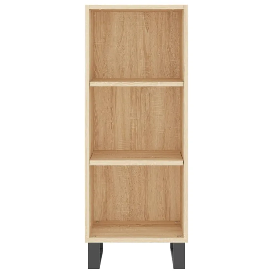 Buffet haut Chêne sonoma 34,5x34x180 cm Bois d'ingénierie - 8