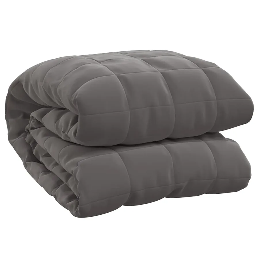 Couverture lestée Gris 200x225 cm 13 kg Tissu - 2