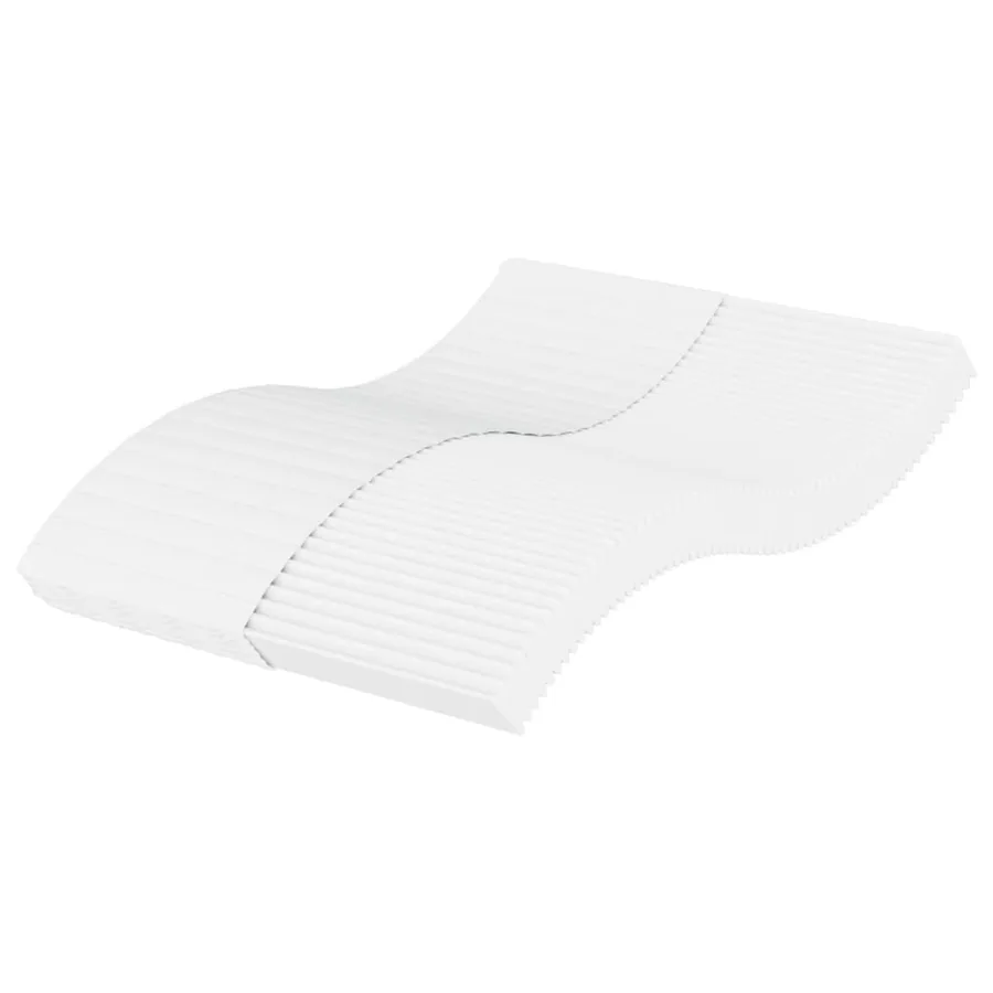 Matelas en mousse blanc 120x200 cm dureté H2 H3