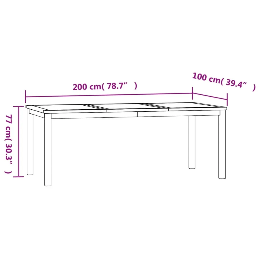 Ensemble à manger de jardin 7 pcs Bois de teck solide - 11