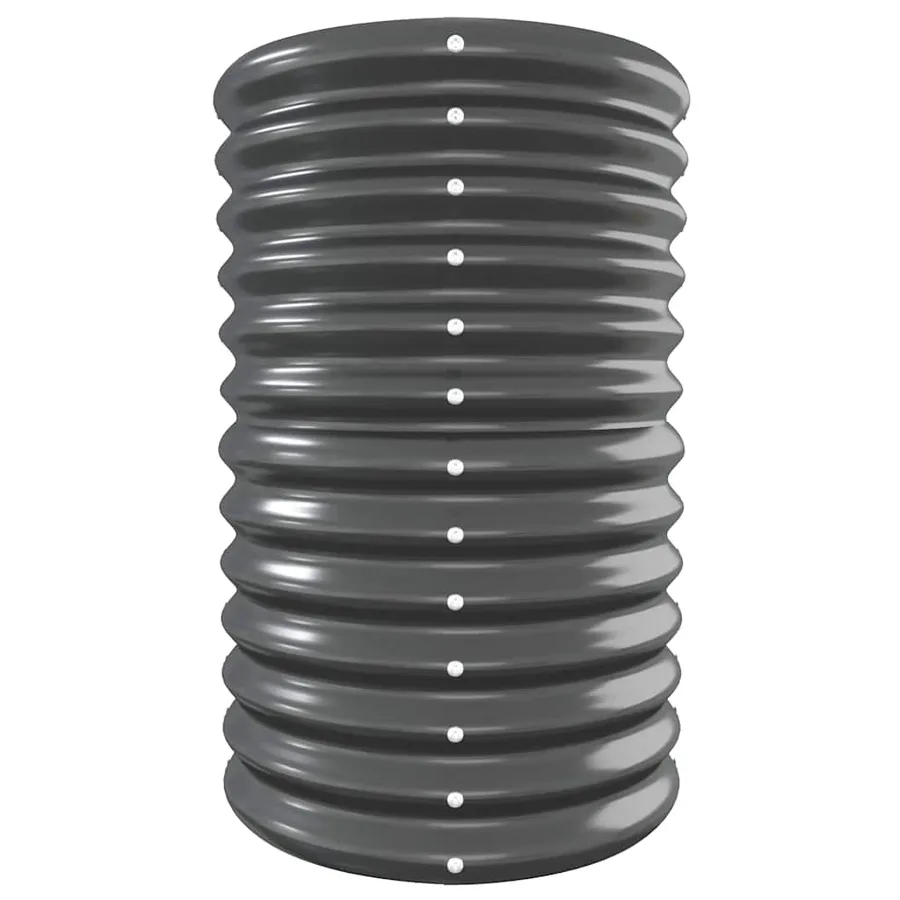 Lit surélevé de jardin Acier galvanisé Anthracite - 4