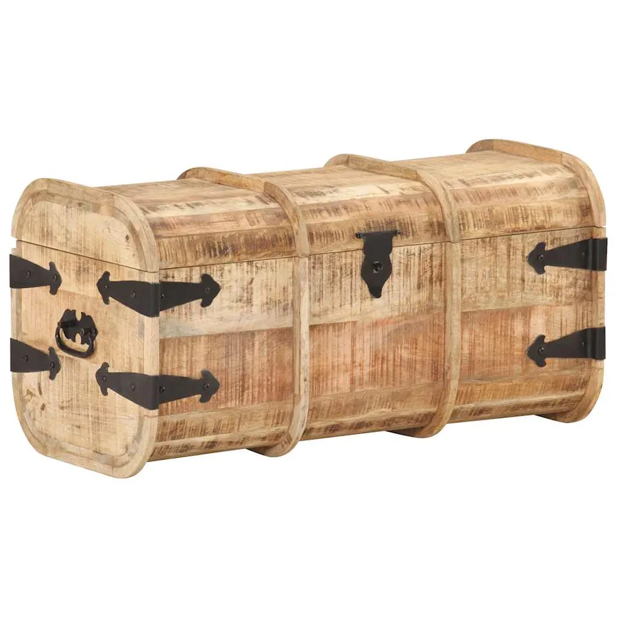 Coffres de rangement 2 pcs Bois de manguier massif - 6