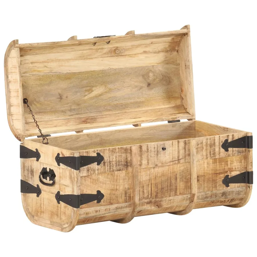 Coffres de rangement 2 pcs Bois de manguier massif - 7