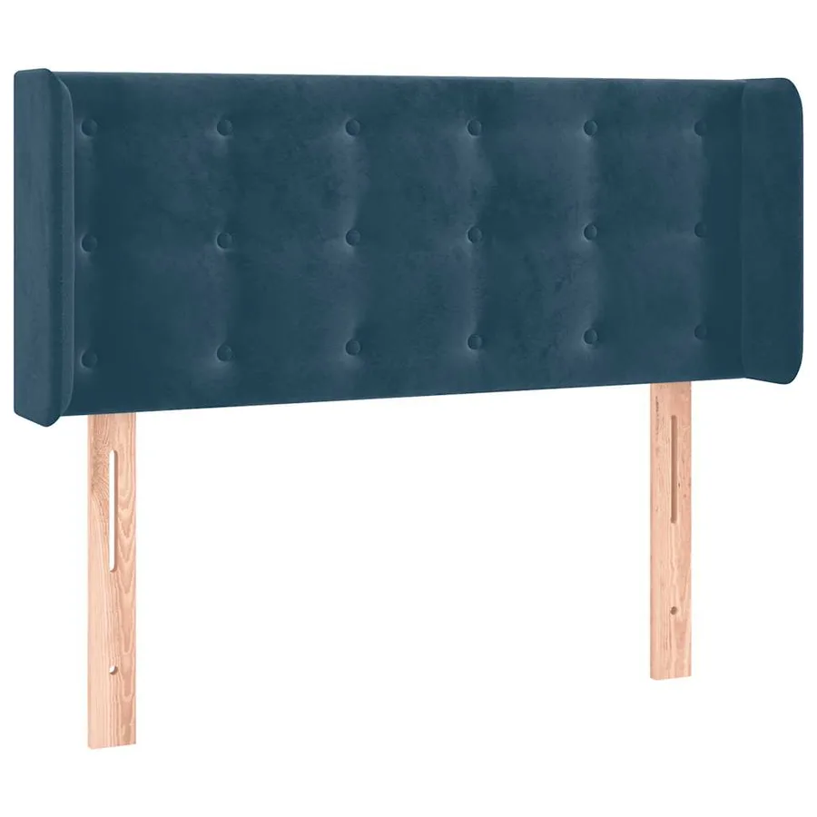 Tête de lit à LED Bleu foncé 93x16x78/88 cm Velours - 3