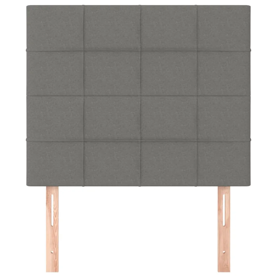 Tête de lit Gris foncé 80x5x118/128 cm Tissu - 3