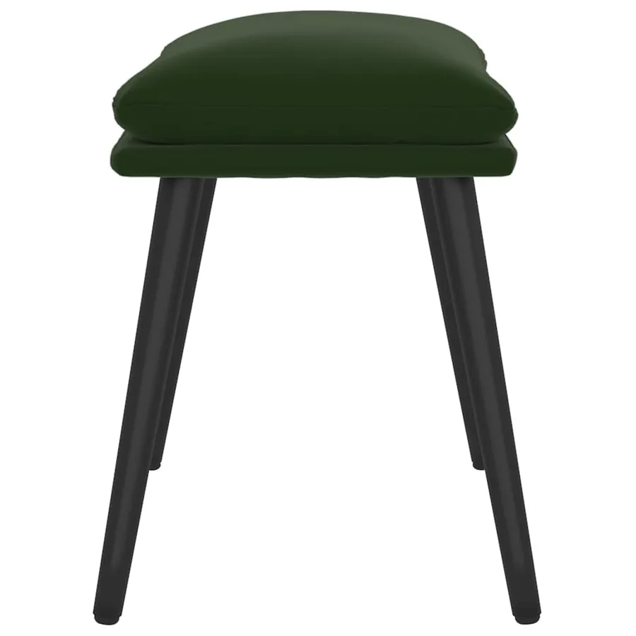 Repose-pied Vert foncé 45x29,5x35 cm Velours - 4