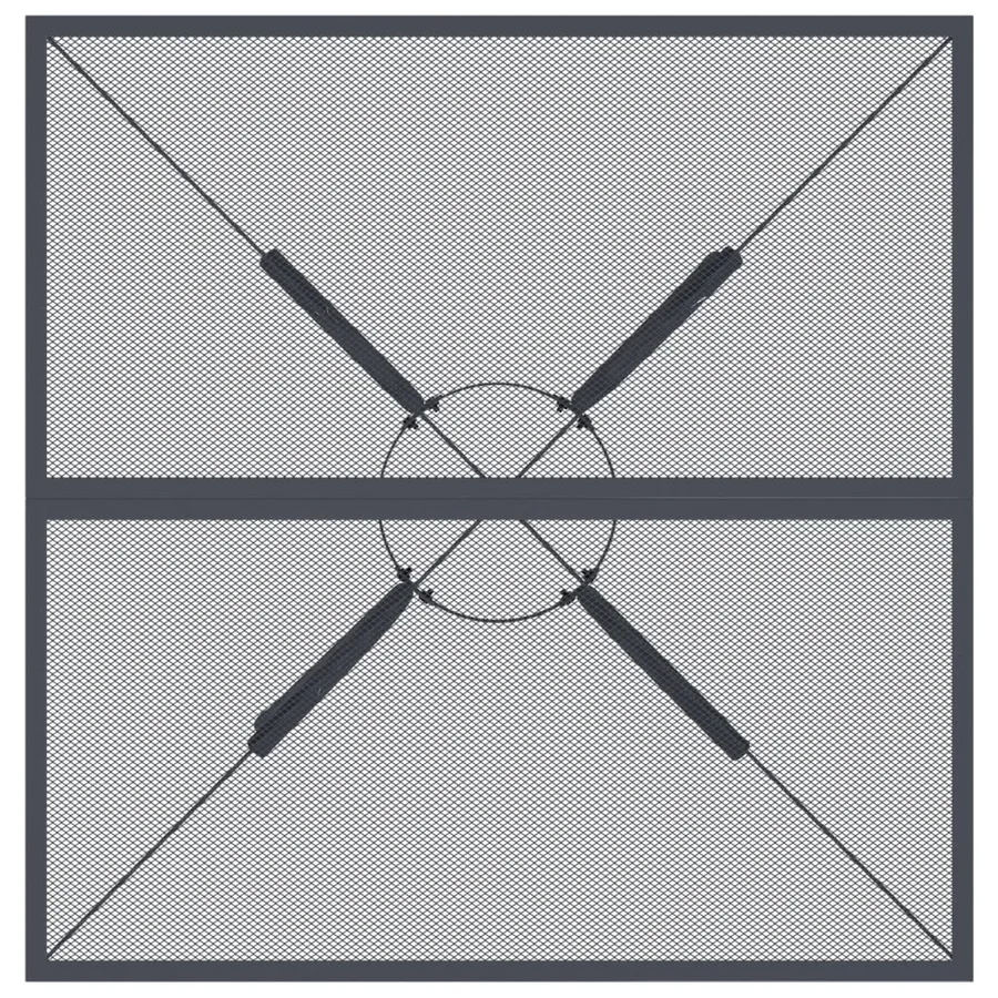 Ensemble à manger de jardin 5 pcs anthracite métal maille - 7