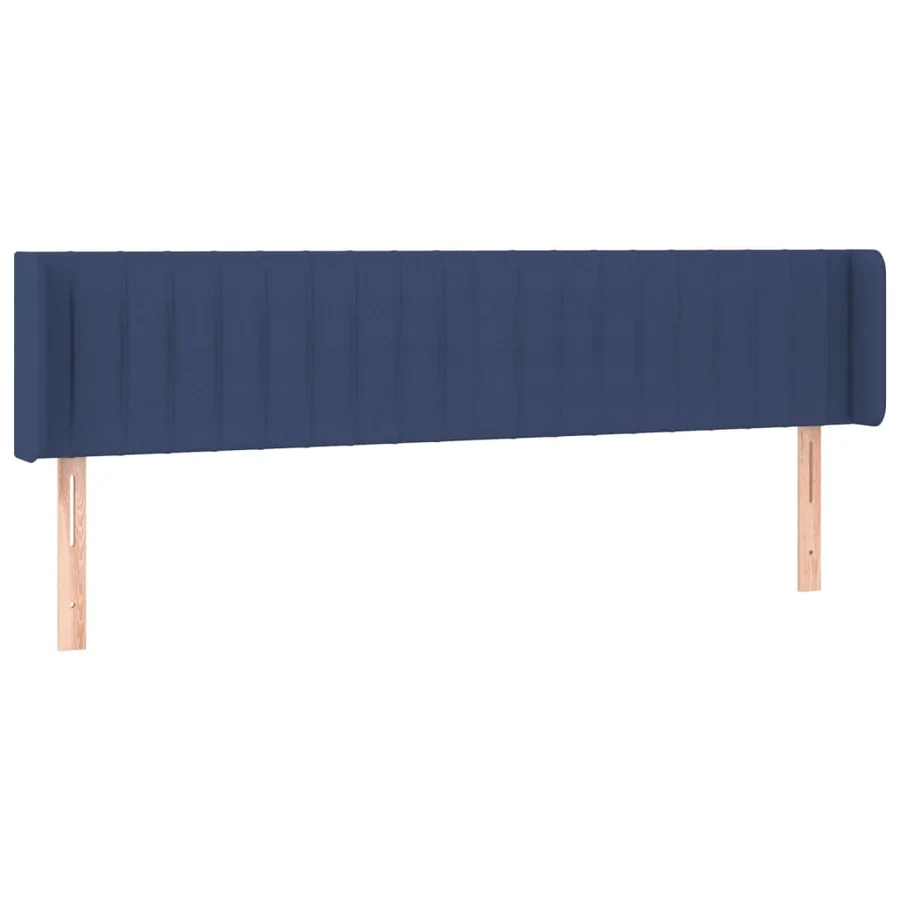 Tête de lit à LED Bleu 183x16x78/88 cm Tissu - 3